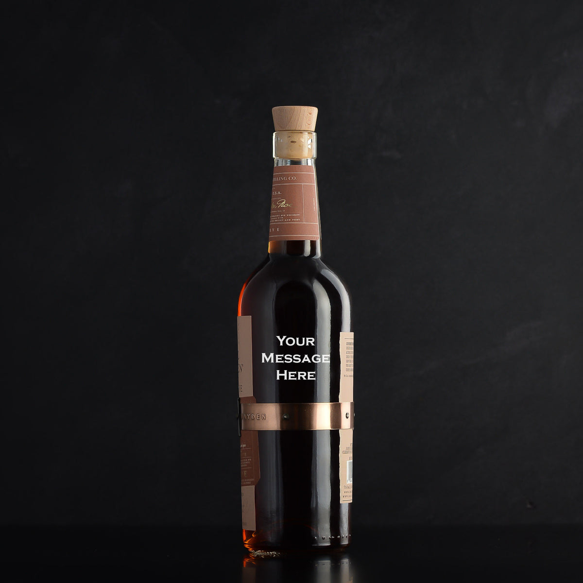 Personalized Basil Hayden Bourbon Gift Bottle for bourbon whiskey lovers - bottle engraving