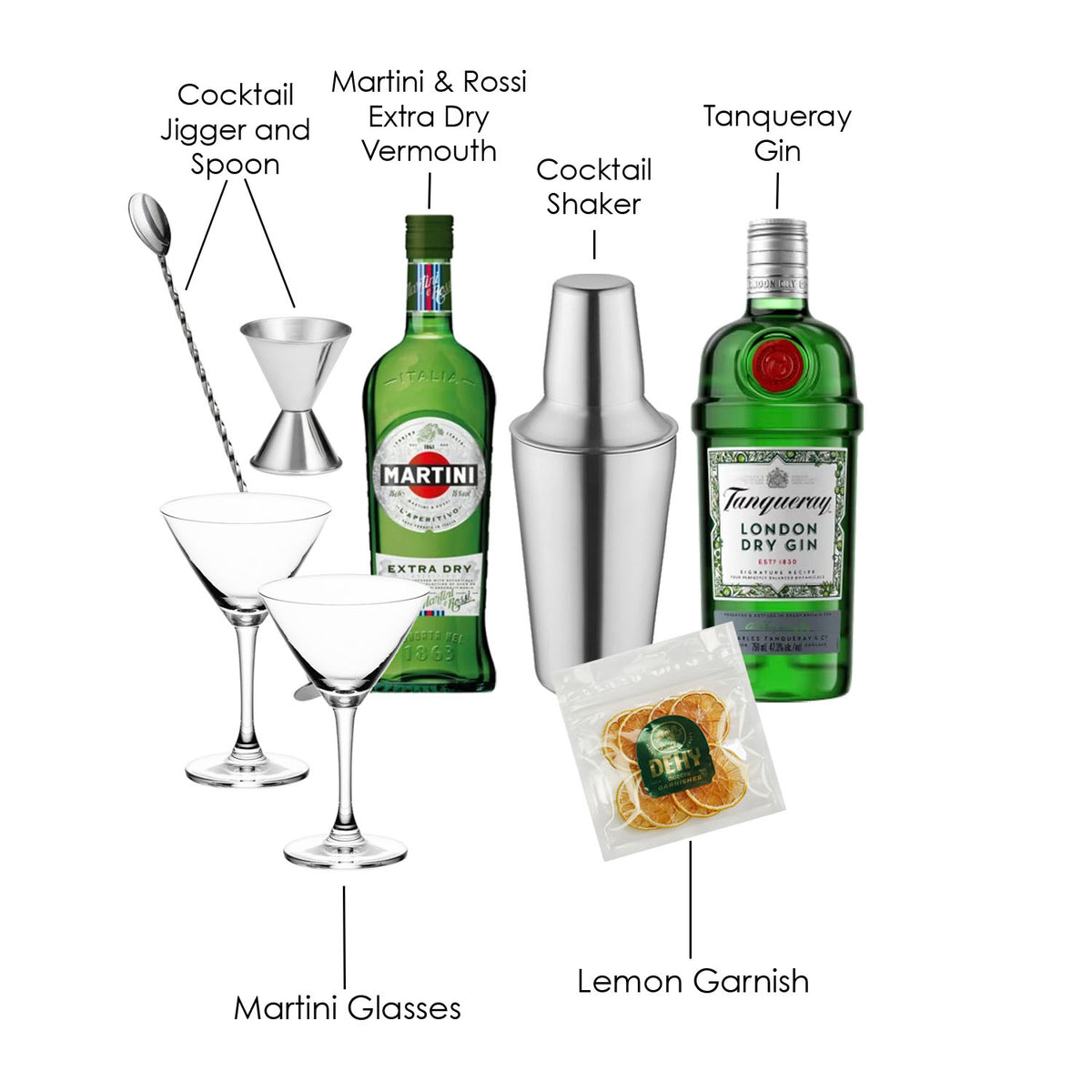Tanqueray Gin Classic Martini Gift Set