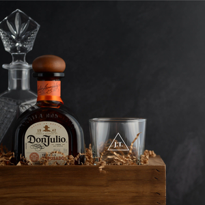 Don Julio Tequila Gift Basket with glasses.