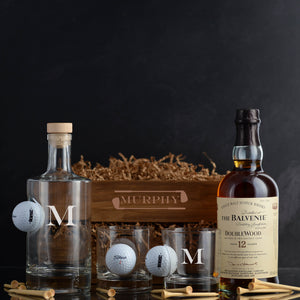 Golf Decanter Whiskey Gift Set