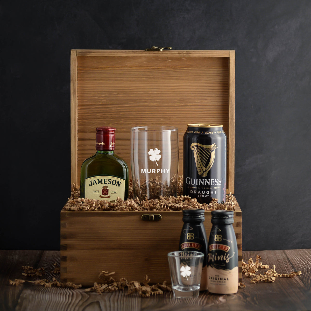 Jameson Whiskey Gift Box Set with Beer and glasses