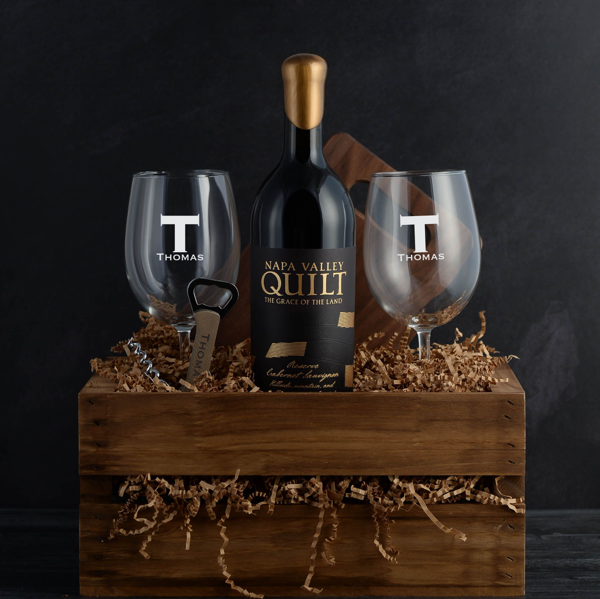 Quilt Cabernet Luxury Wine Gift Basket for birthdays, closings, corporate wine gifts, anniversary, fine wine lovers, and a thank-you.