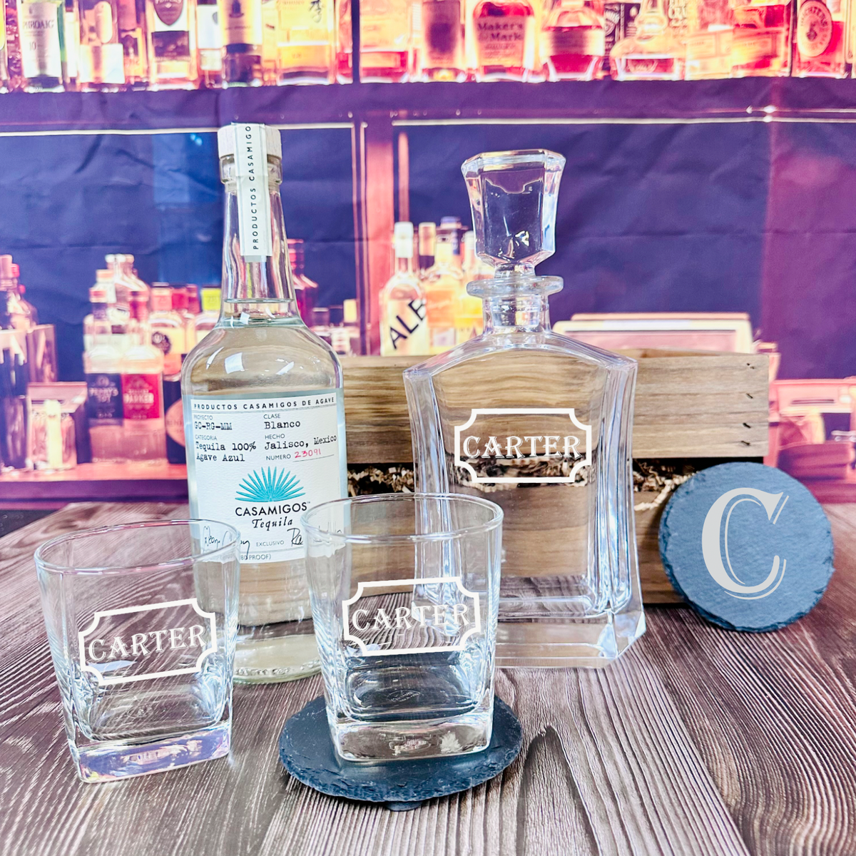 Luxury Casamigos Blanco Tequila Gift Set