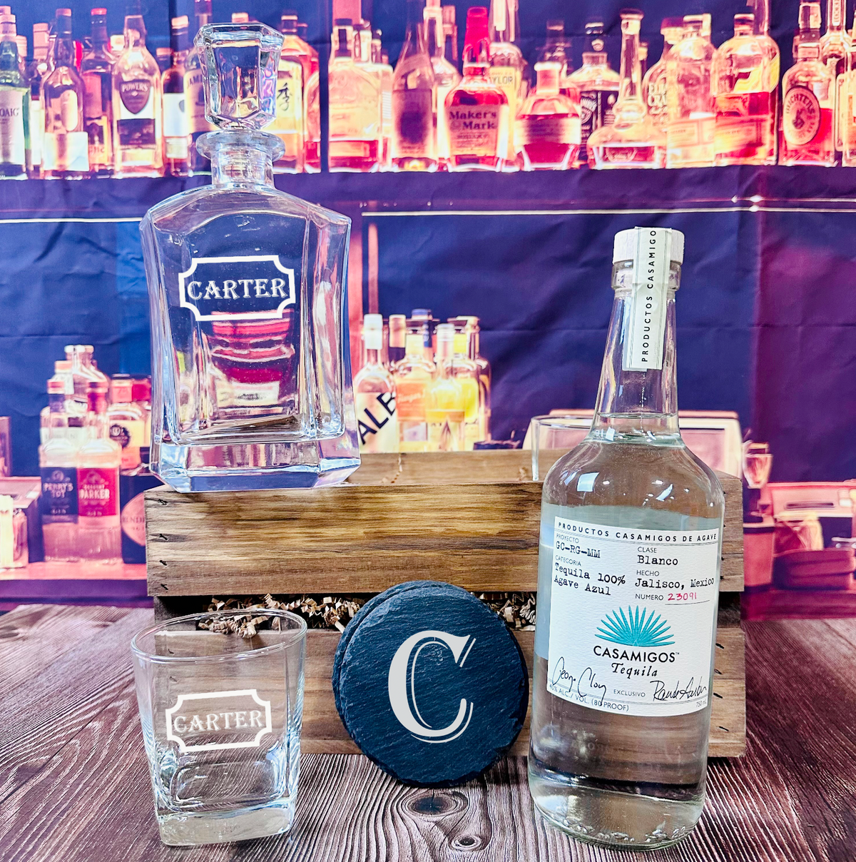 Luxury Casamigos Blanco Tequila Gift Set