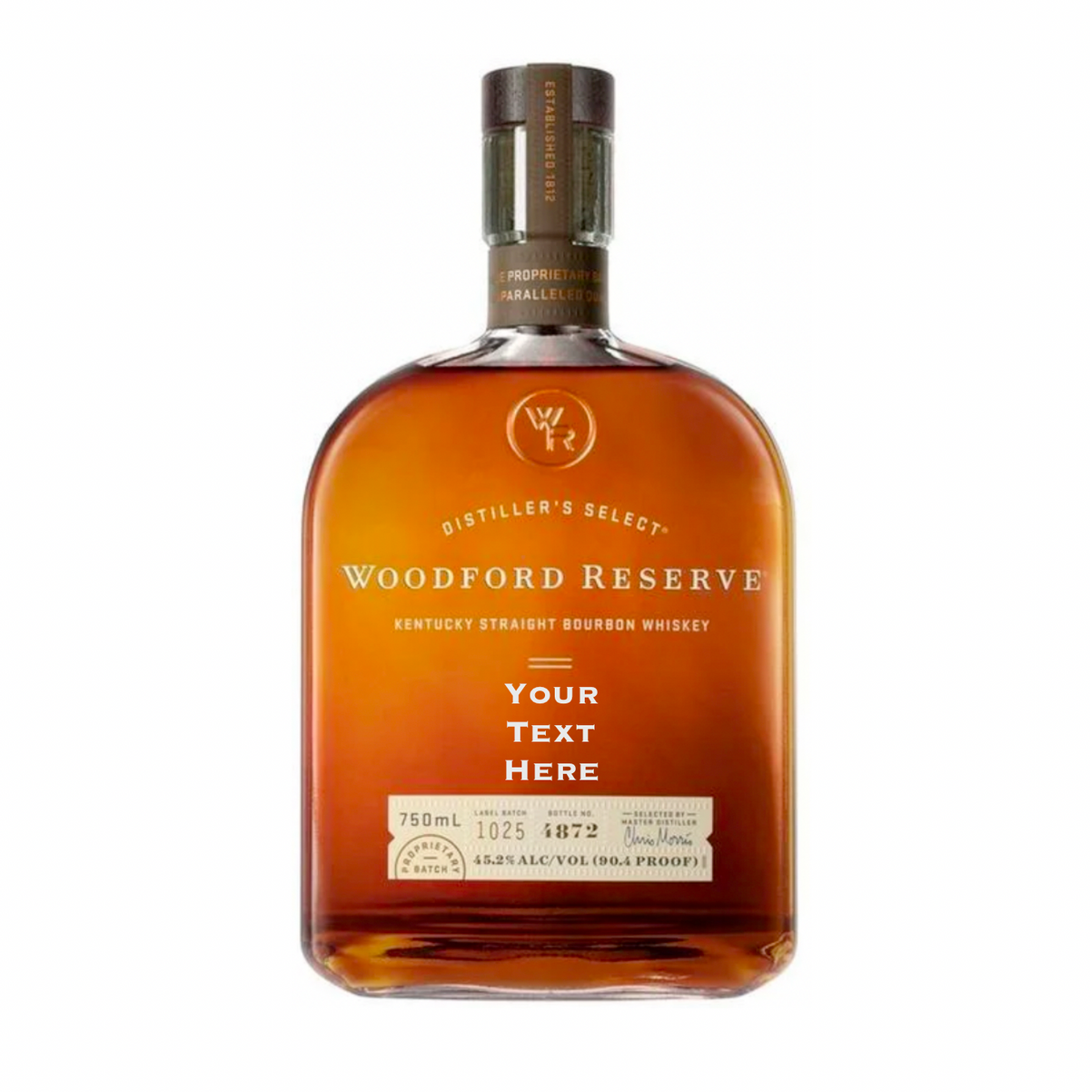 Personalized Woodford Reserve Whiskey Gift – Bourbon, Rye, or Double Oaked