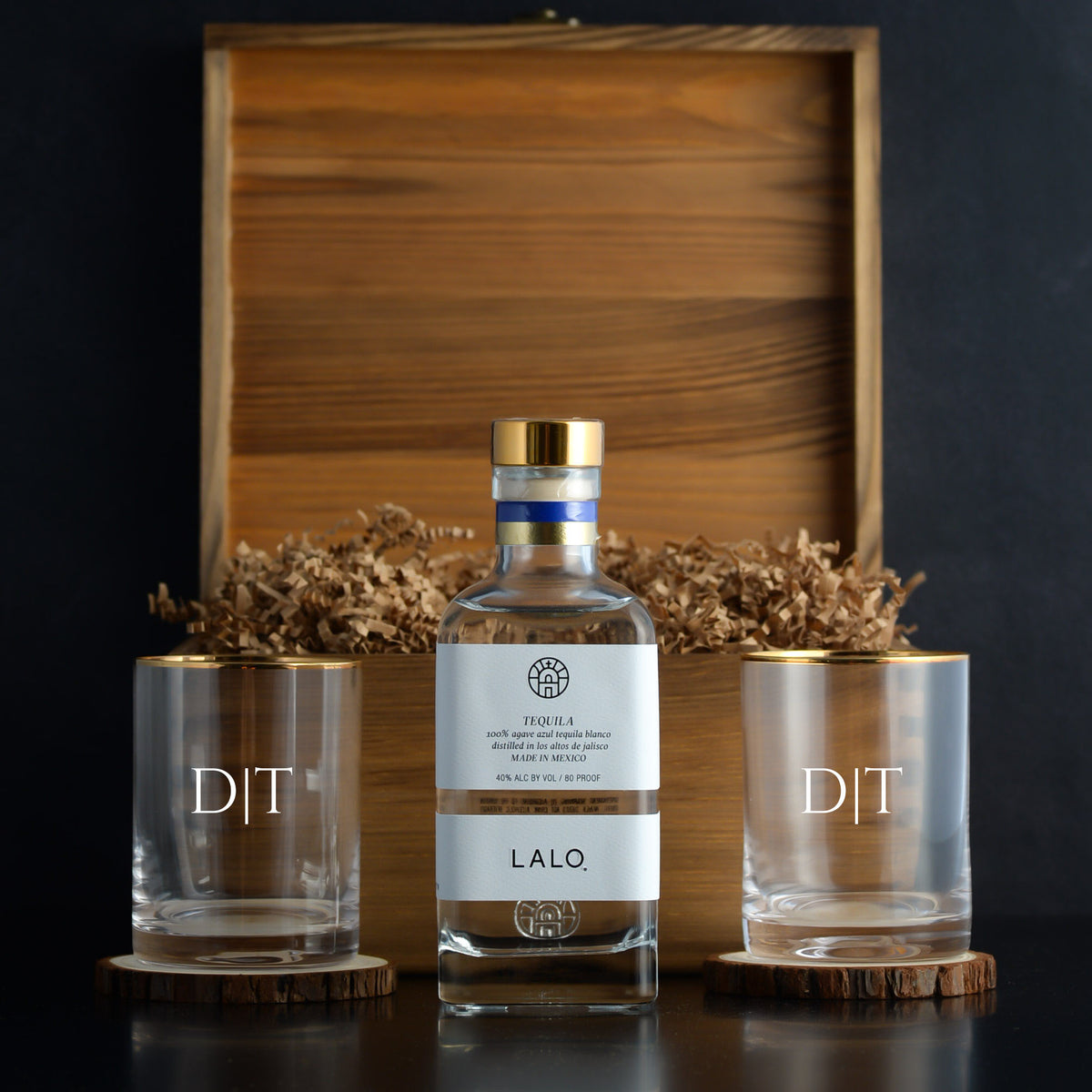 LALO Tequila Gift Box Set for birthdays, corporate gifts, closings, a special thank-you, and tequila lovers