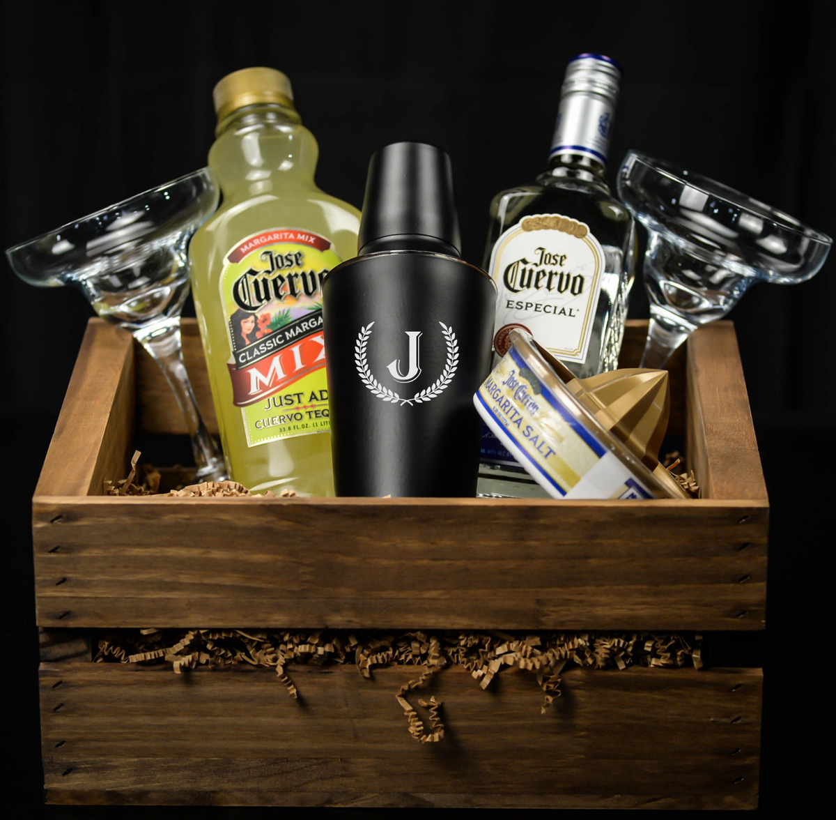 Jose Cuervo Tequila Margarita Gift Set with Glasses - Personalized Gift for Tequila Lovers