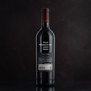 Engraved Opus One Wine Bottle for Birthday, Weddings, Closings, executive and corporate gifts