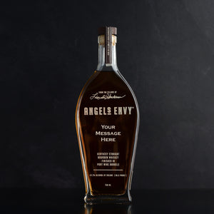 Angel's Envy Bourbon Whiskey Engraved Gift, custom message