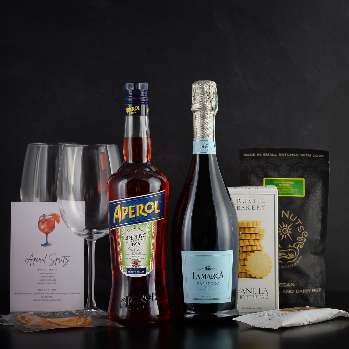 Aperol Spritz Gift Set for birthdays, a thank you, corporate liquor gifts, closings, and anniversaries
