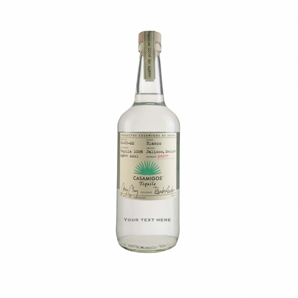 Casamigos Tequila Engraved Gift Bottle for birthdays, anniversaries, retirements, and tequila lovers
