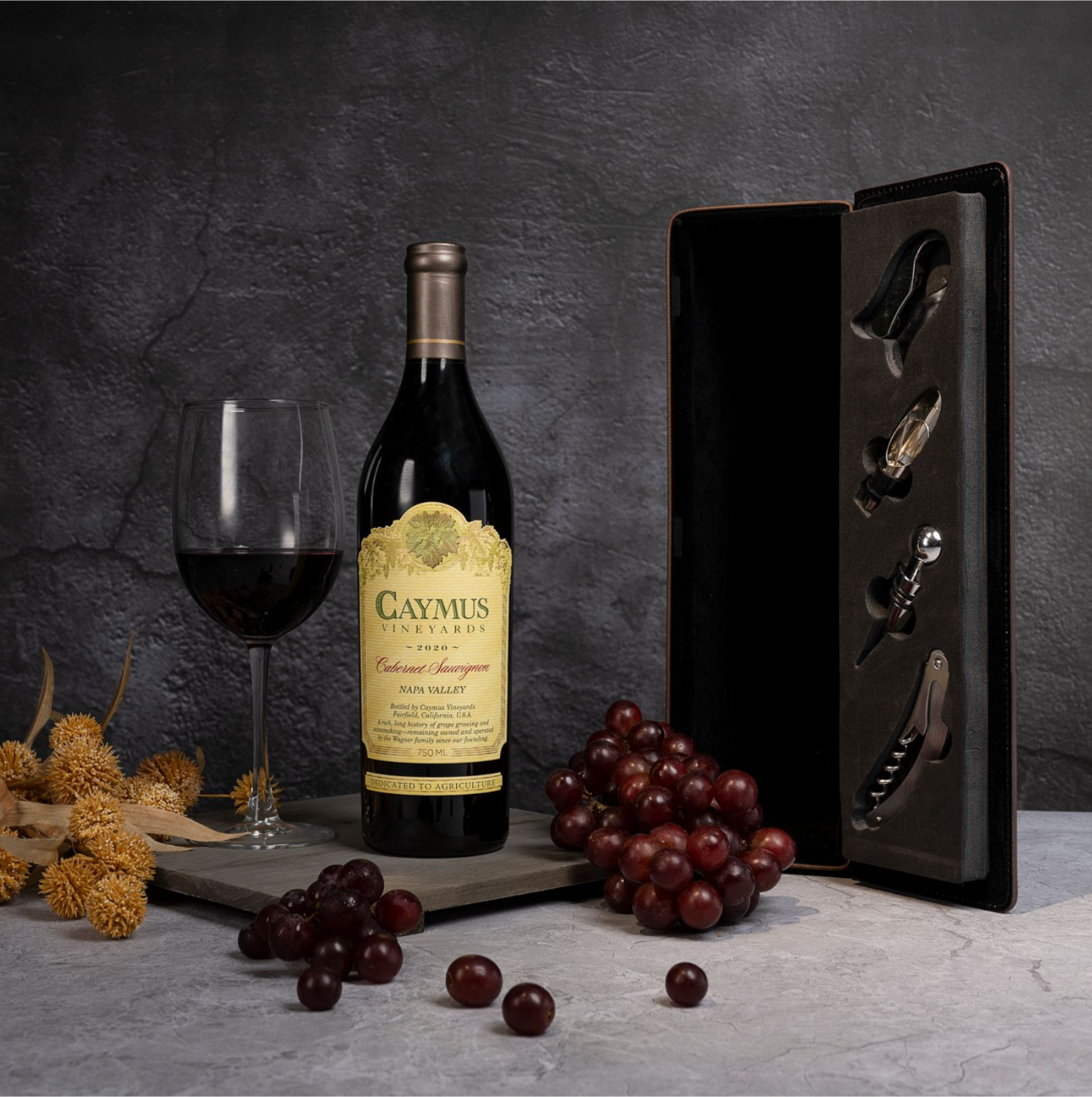 Caymus Vineyards Cabernet Wine Gift Set