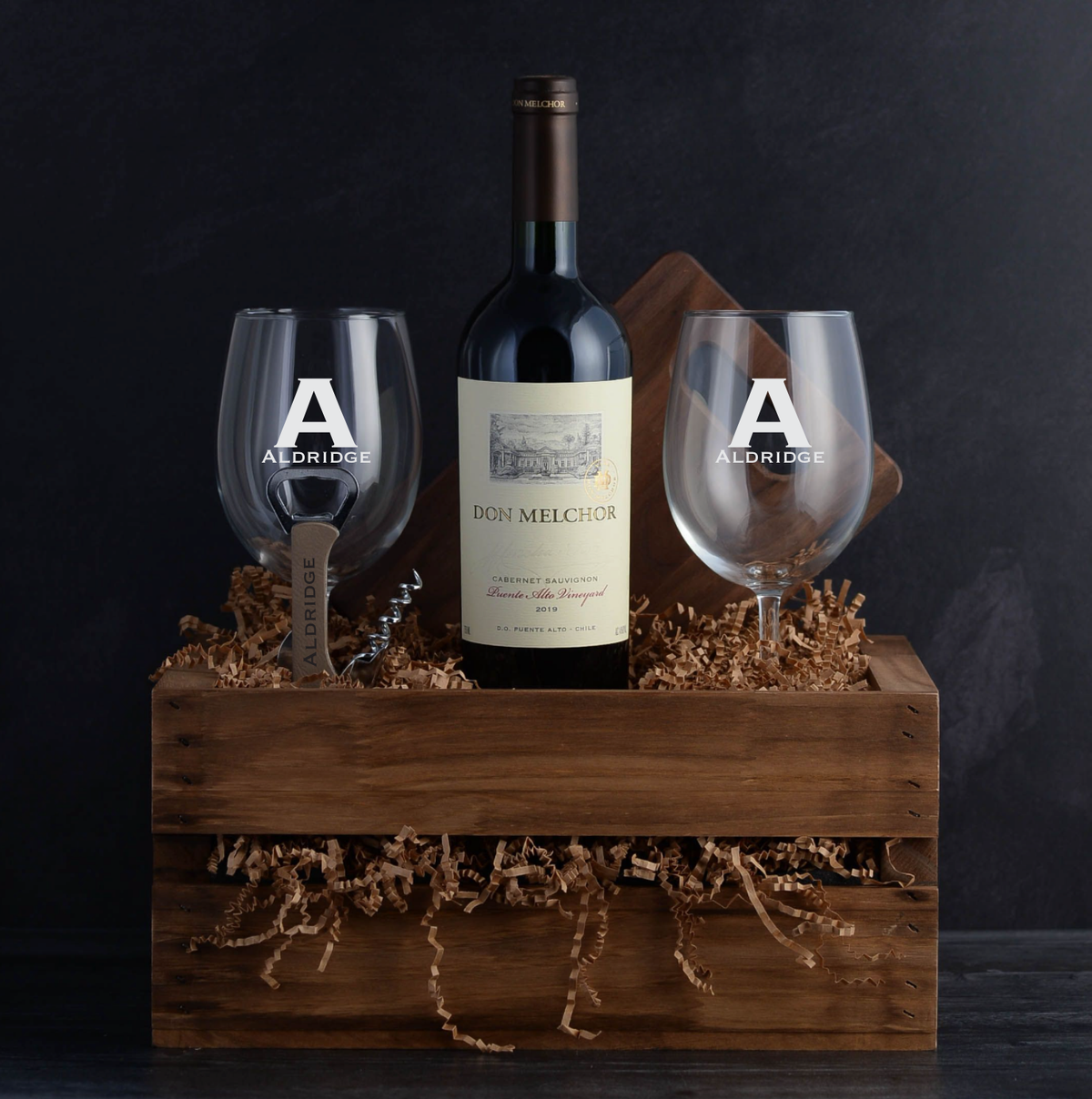 Don Melchor Cabernet Luxury Wine Gift Basket for birthdays, corporate events, closings, executive gifts, and holidays