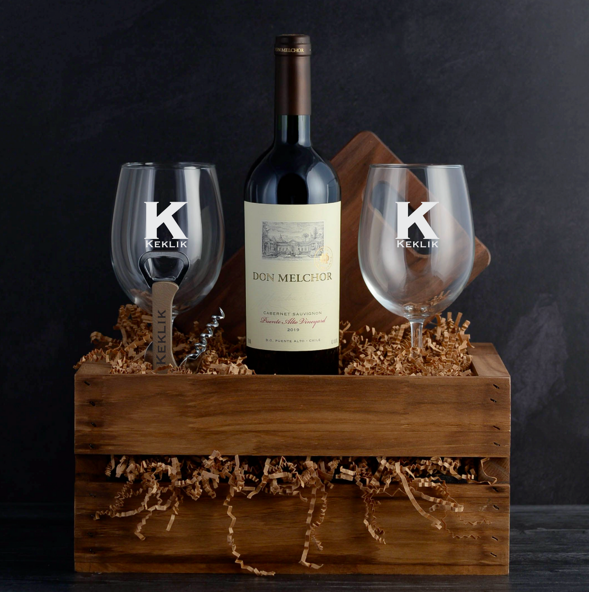 Don Melchor Cabernet Luxury Wine Gift Basket for birthdays, corporate events, closings, executive gifts, and holidays