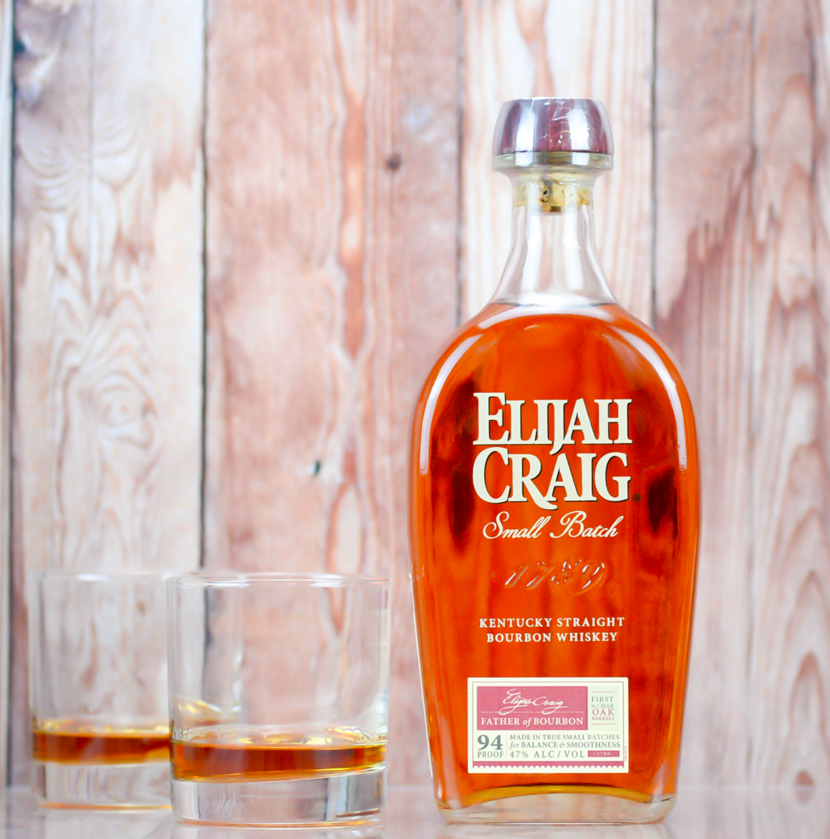 Elijah Craig Bourbon Whiskey Birthday Engraved Bottle