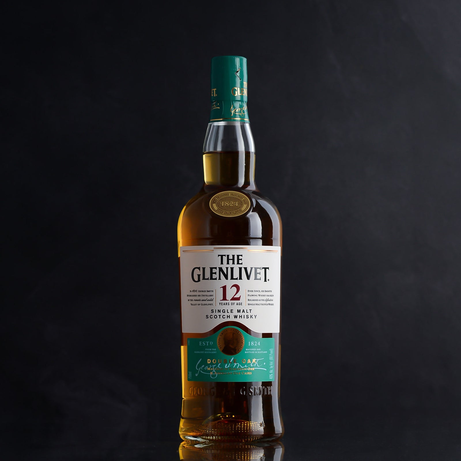 The Glenlivet Single Malt Scotch Whisky Engraved Gift Bottle for birthdays, anniversaries, and whiskey lovers, bottle engraving