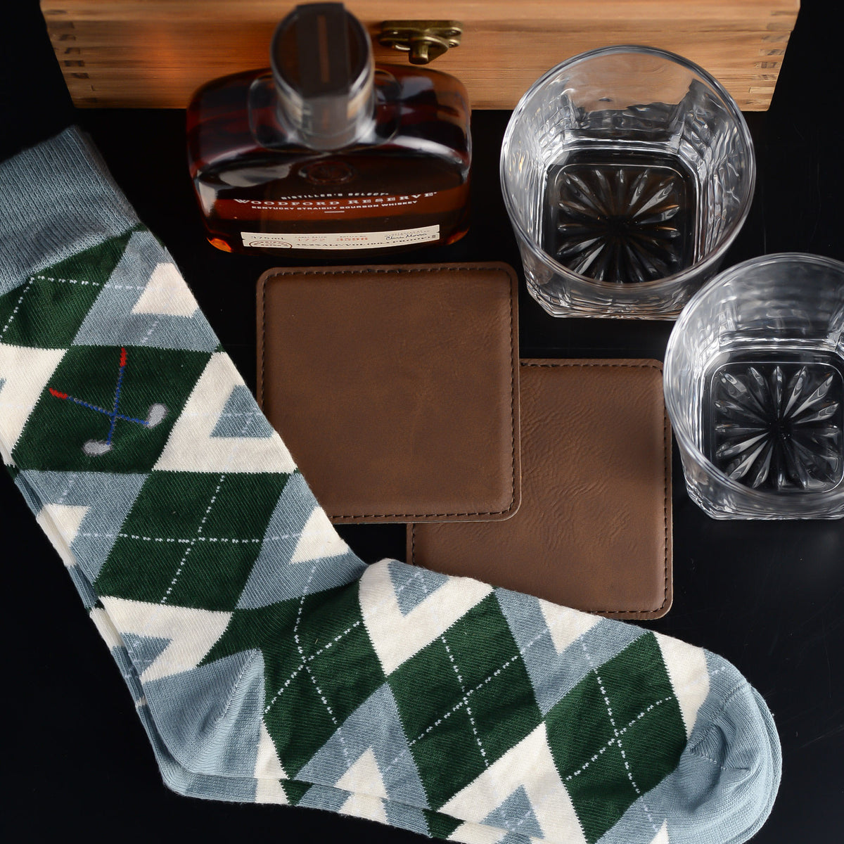 Gentleman Jack Whiskey Gift Box Set for whiskey lovers and golf lovers