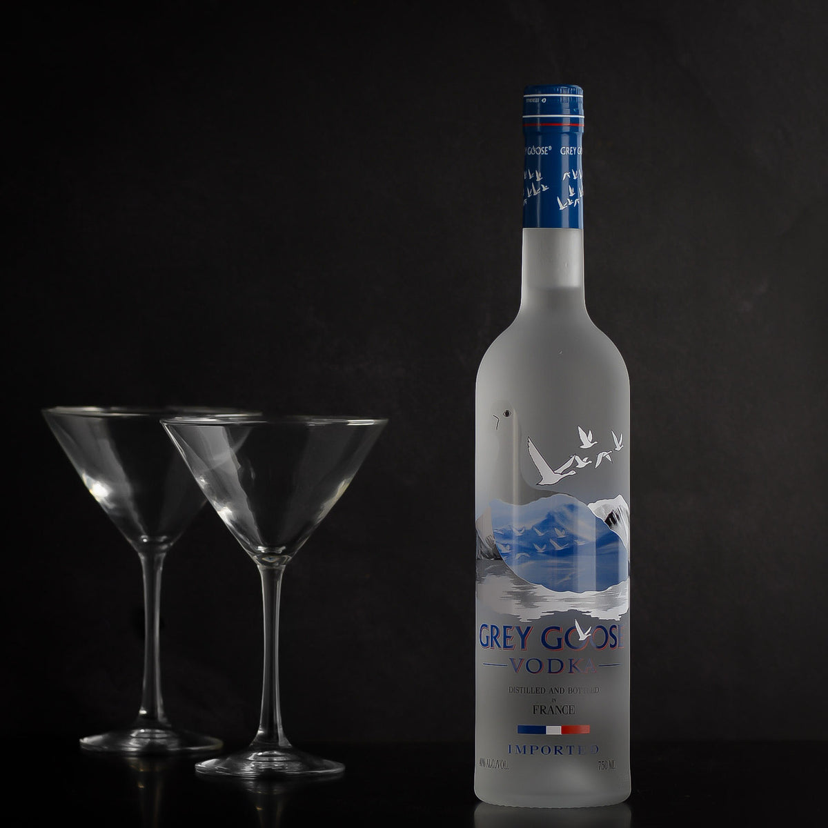 Grey Goose Vodka Engraved Bottle Gift for birthdays, anniversaries, retirements, thank-you, and vodka lovers