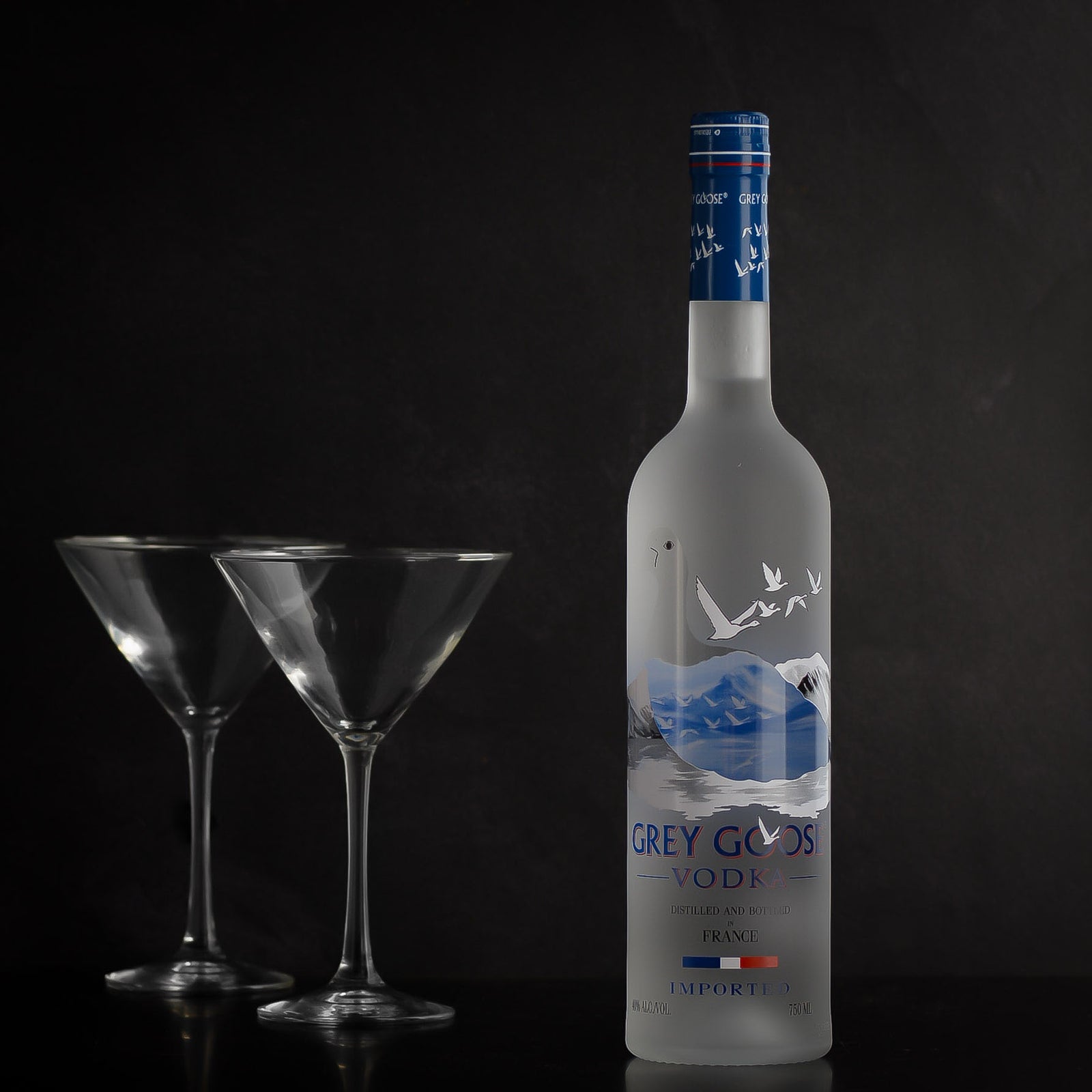 Grey Goose Vodka Engraved Bottle Gift for birthdays, anniversaries, retirements, thank-you, and vodka lovers