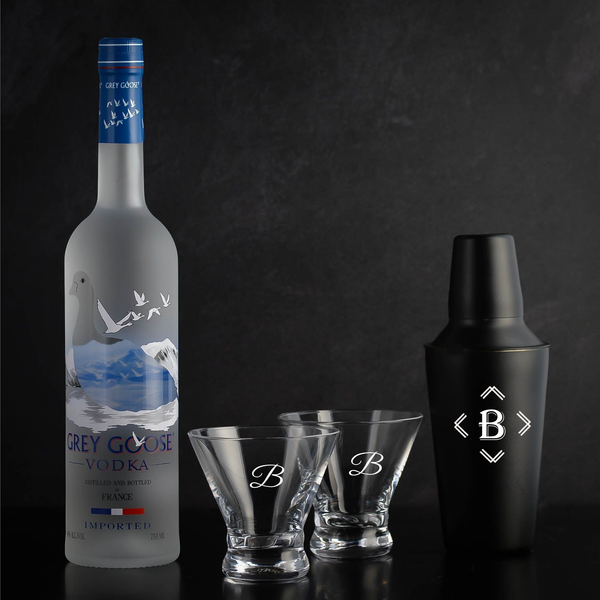 Grey Goose Vodka Custom Martini Gift Set - Liquor and Alcohol Gift