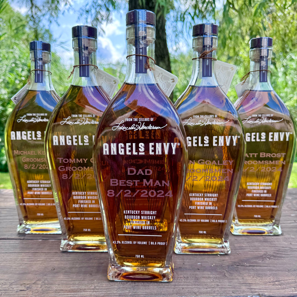 Angel's Envy Kentucky Straight Bourbon Whiskey groomsmen gift