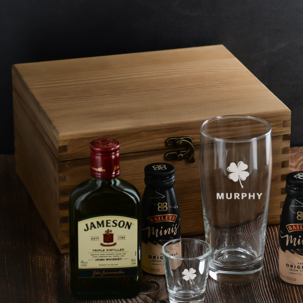 Jameson Whiskey Gift Box Set with Beer and glasses
