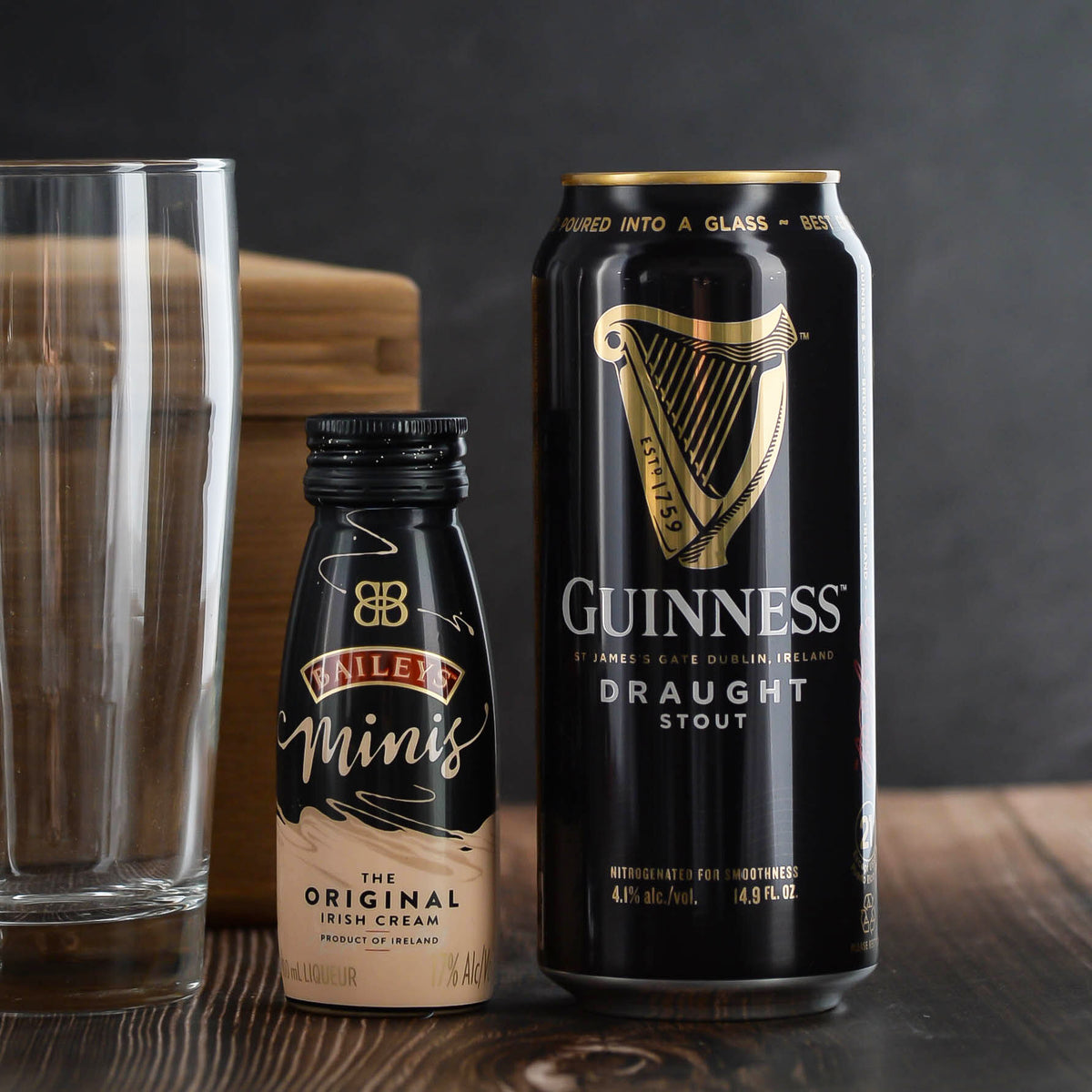 Jameson Whiskey Gift Box Set with Beer and glasses