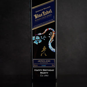 Engraved Johnnie Walker Blue Label Year of The Snake 2025 personalized liquor bottle