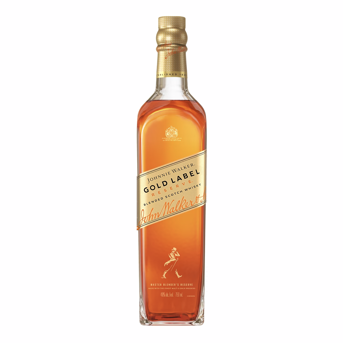 Engraved Gold Label Johnnie Walker Bottle in Gift Bag