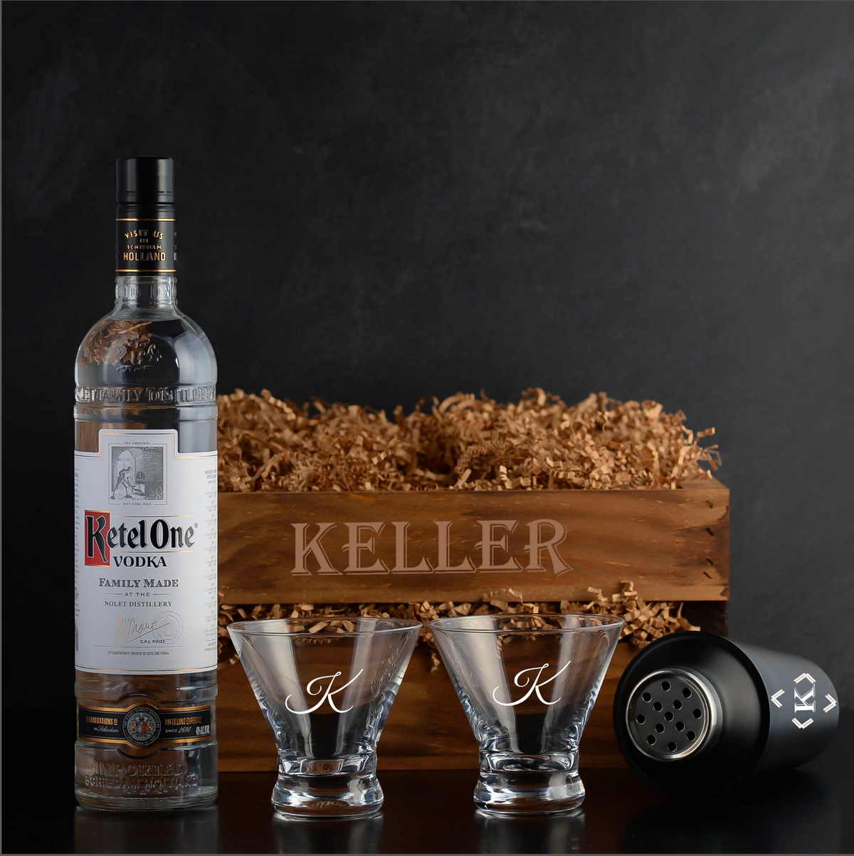 Ketel One Vodka Engraved Gift Set