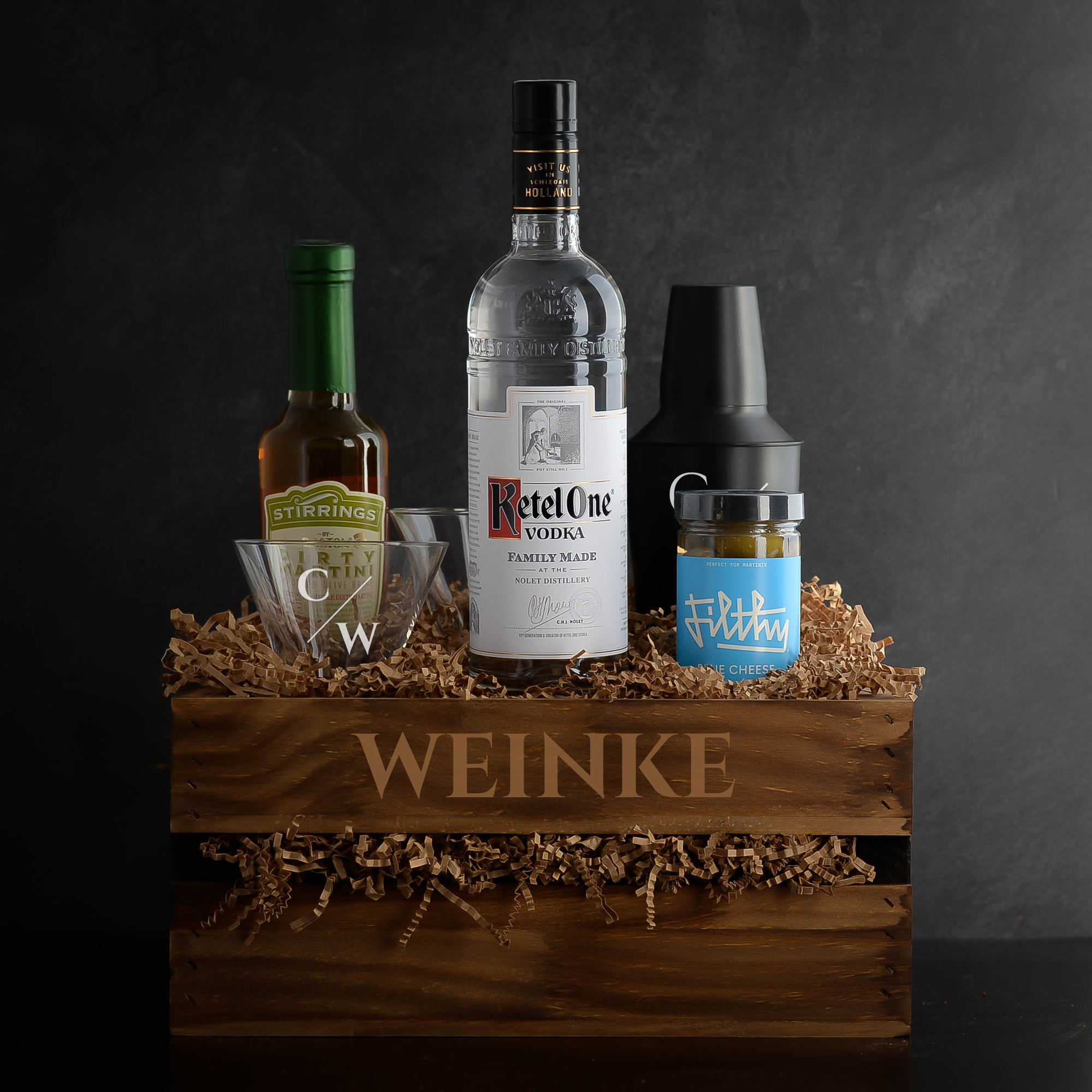 Ketel One Vodka Filthy Martini Gift Set