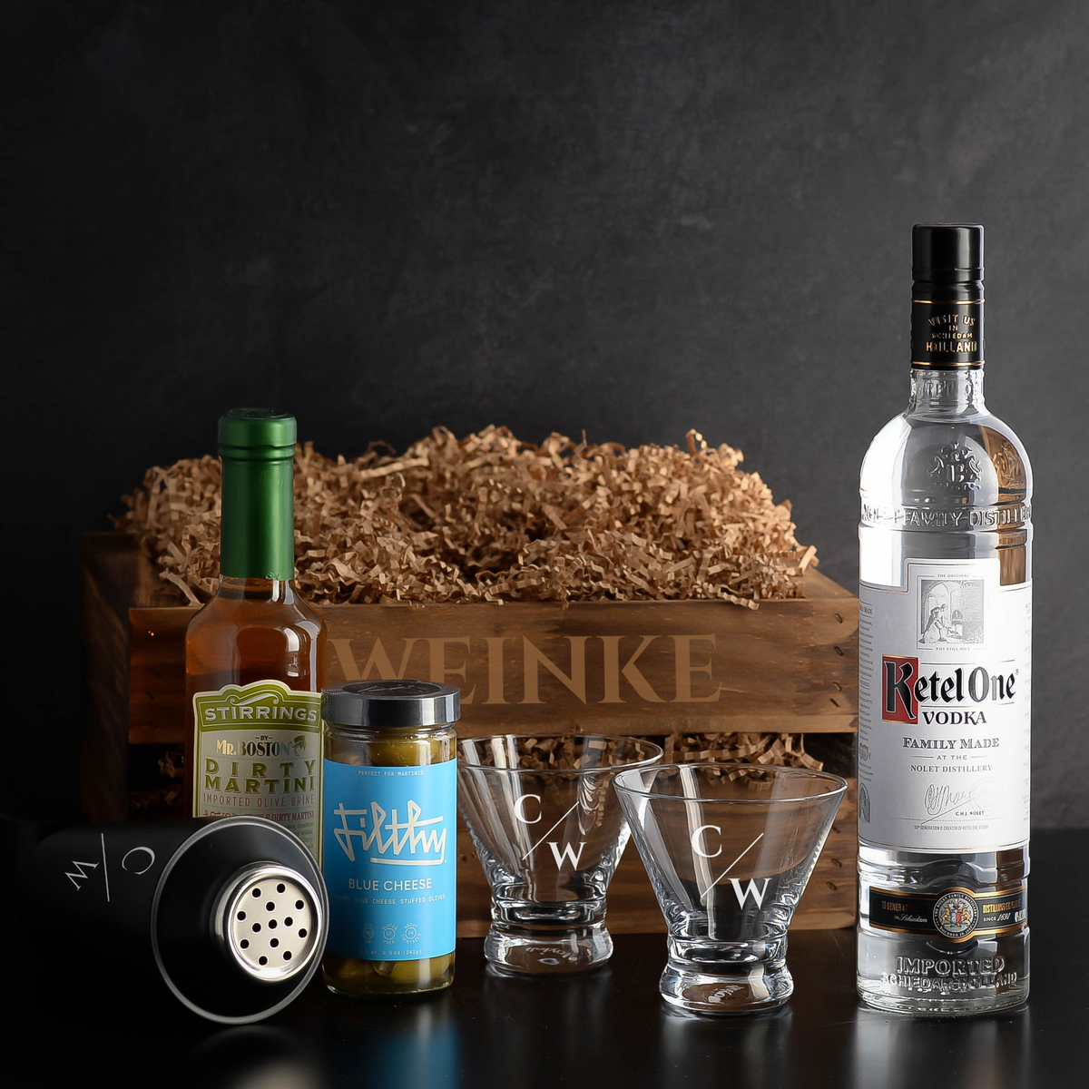 Kettle One Vodka Gift Basket Set by Elevated Spirit Shop