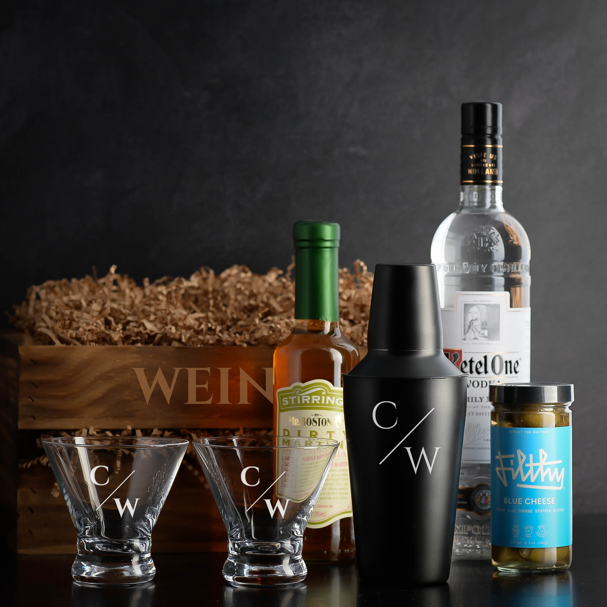 Kettle One Vodka Gift Basket Set by Elevated Spirit Shop