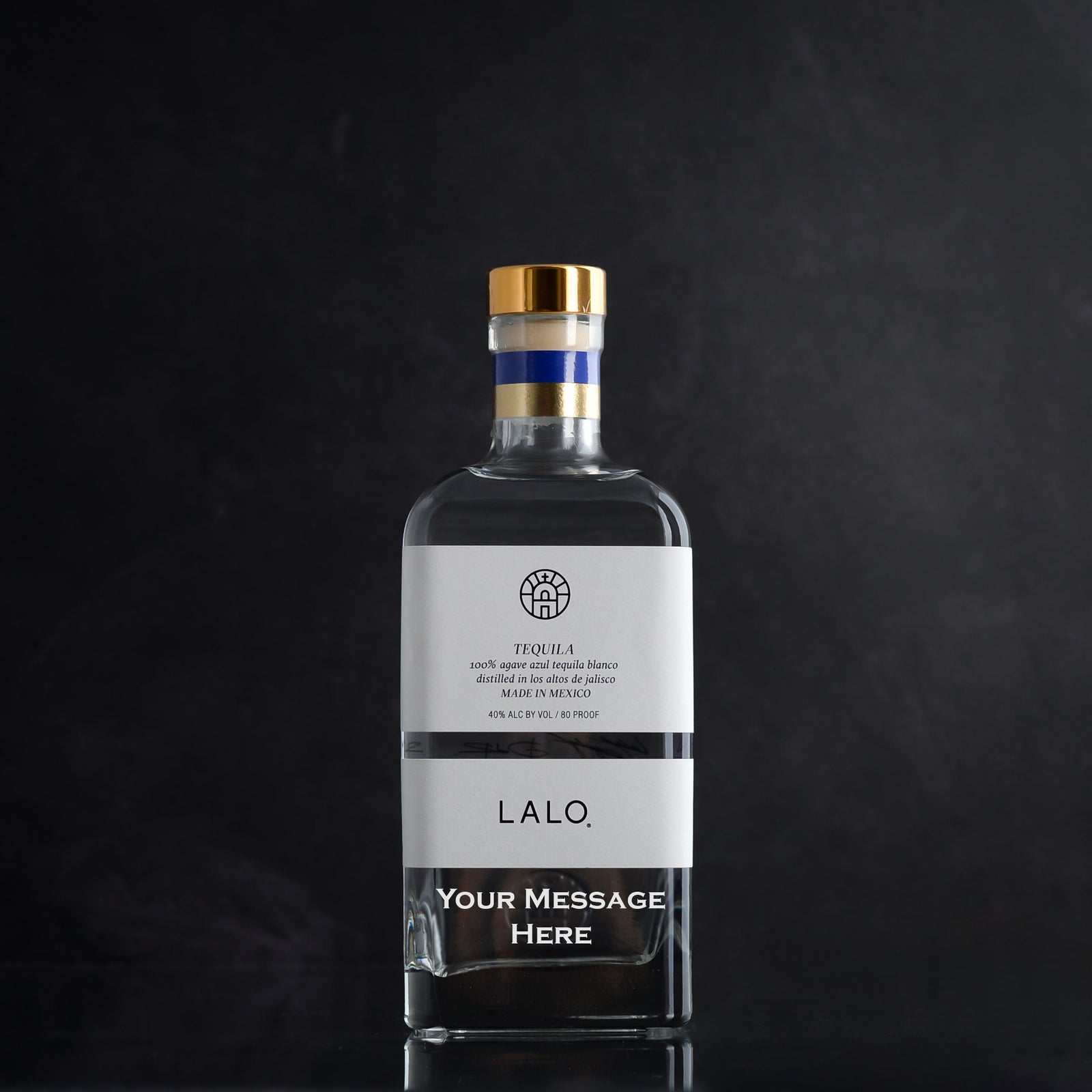 LALO Tequila Blanco Engraved Gift Bottle for tequila lovers