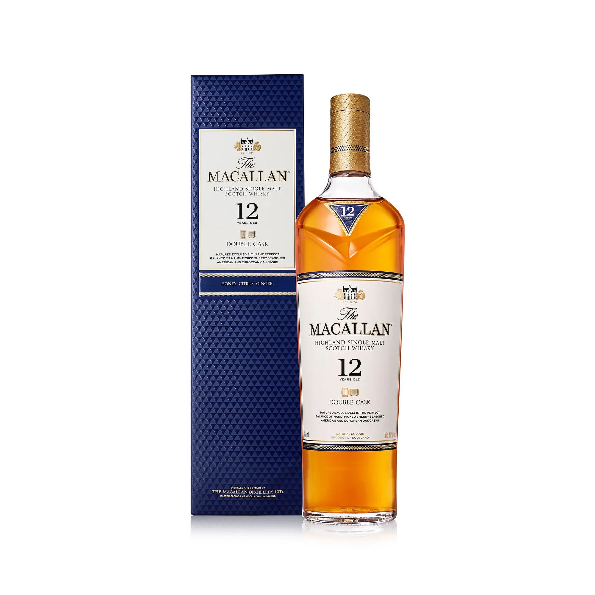 The Macallan Double Cask Single Malt Whisky personalized bottle by Elevated Spirit Shop