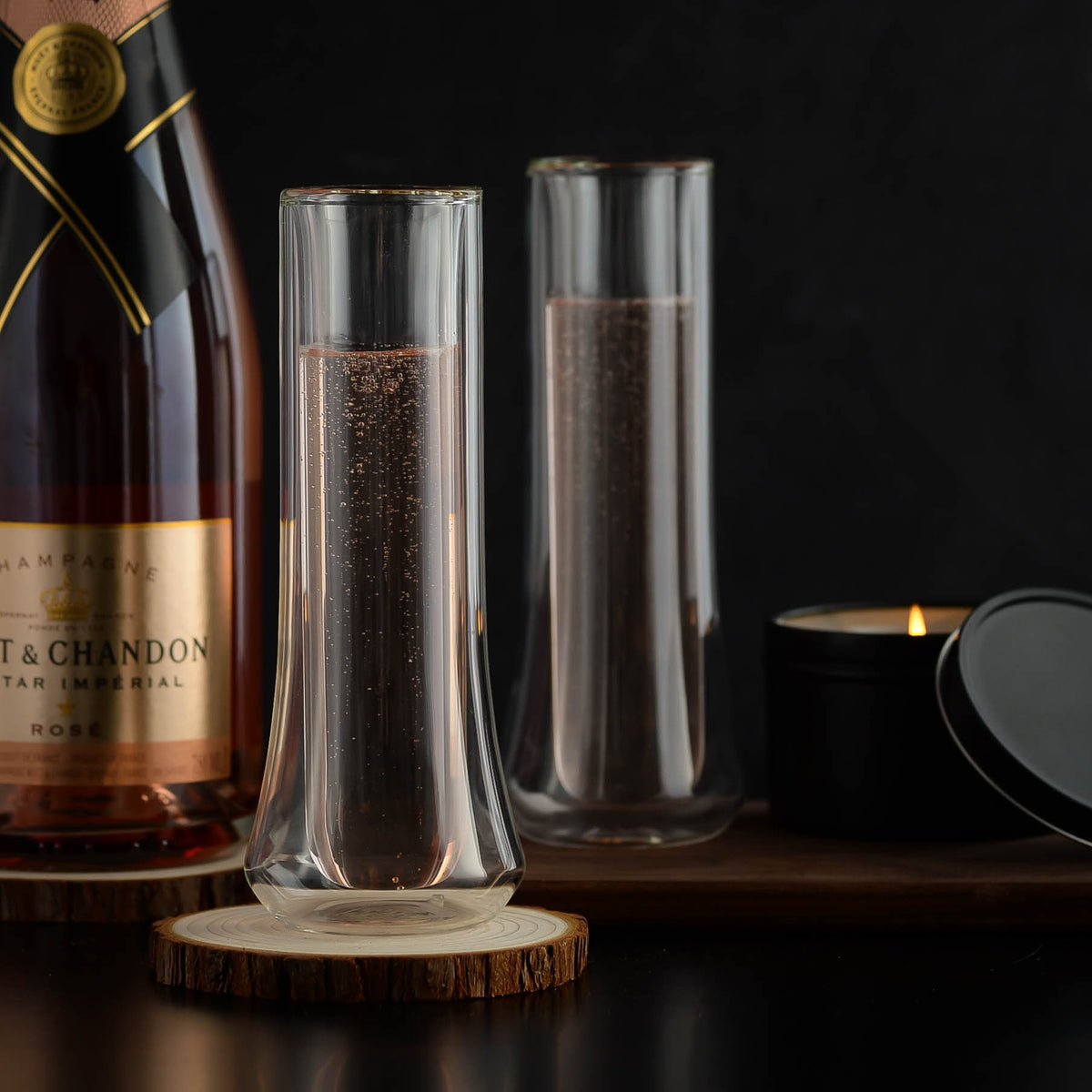 Moet Rose Champagne Gift Basket