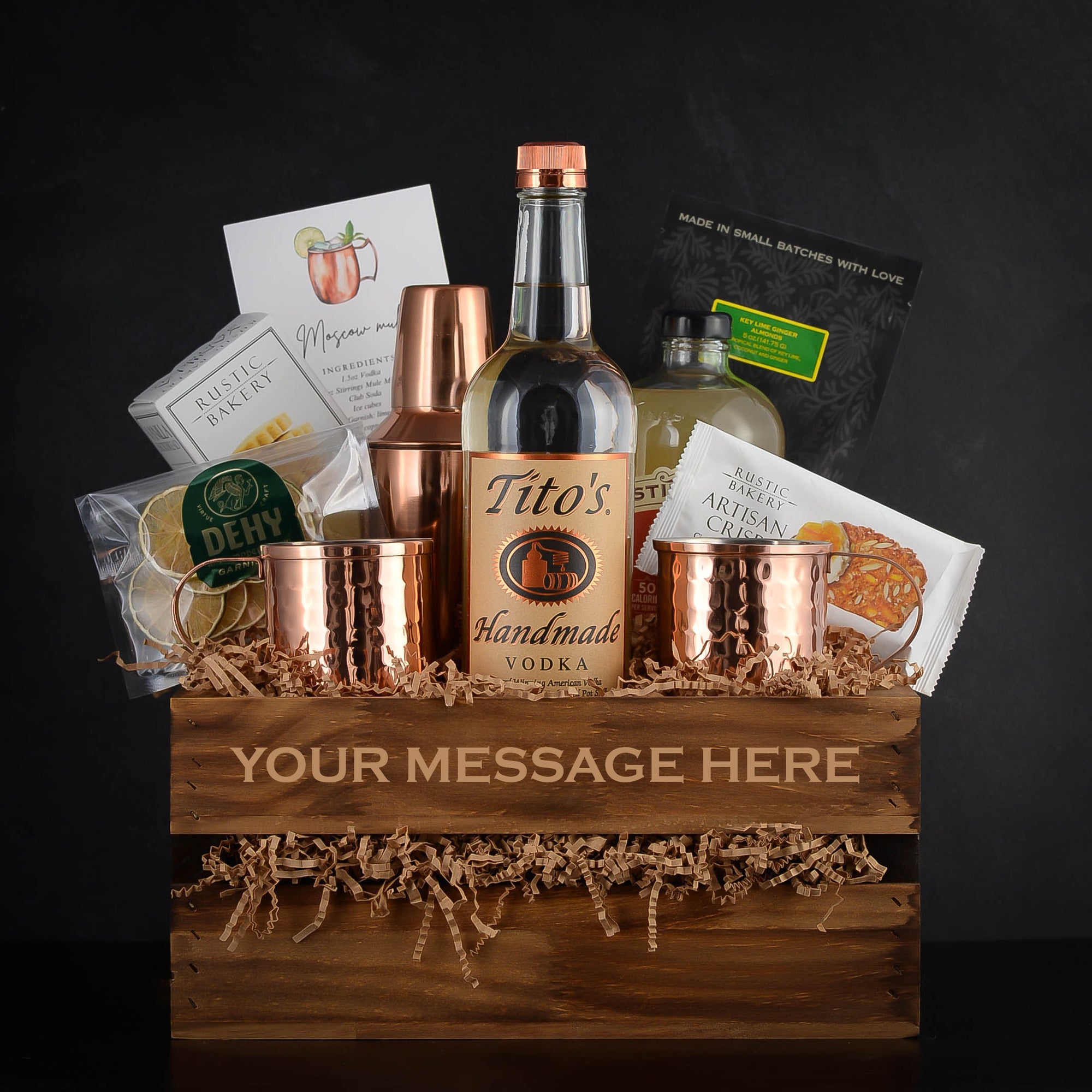 The Tito's Vodka Moscow Mule Gift Basket 