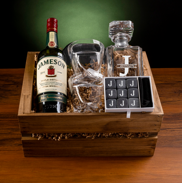 Personalised Gifts Personalised Cut Crystal & Whisky Gift buy Set Unique Gifts