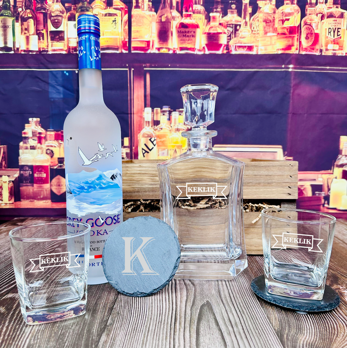  Grey Goose Vodka Glasses - Tumblers- Made From Recycled Bottles  : Handmade Products