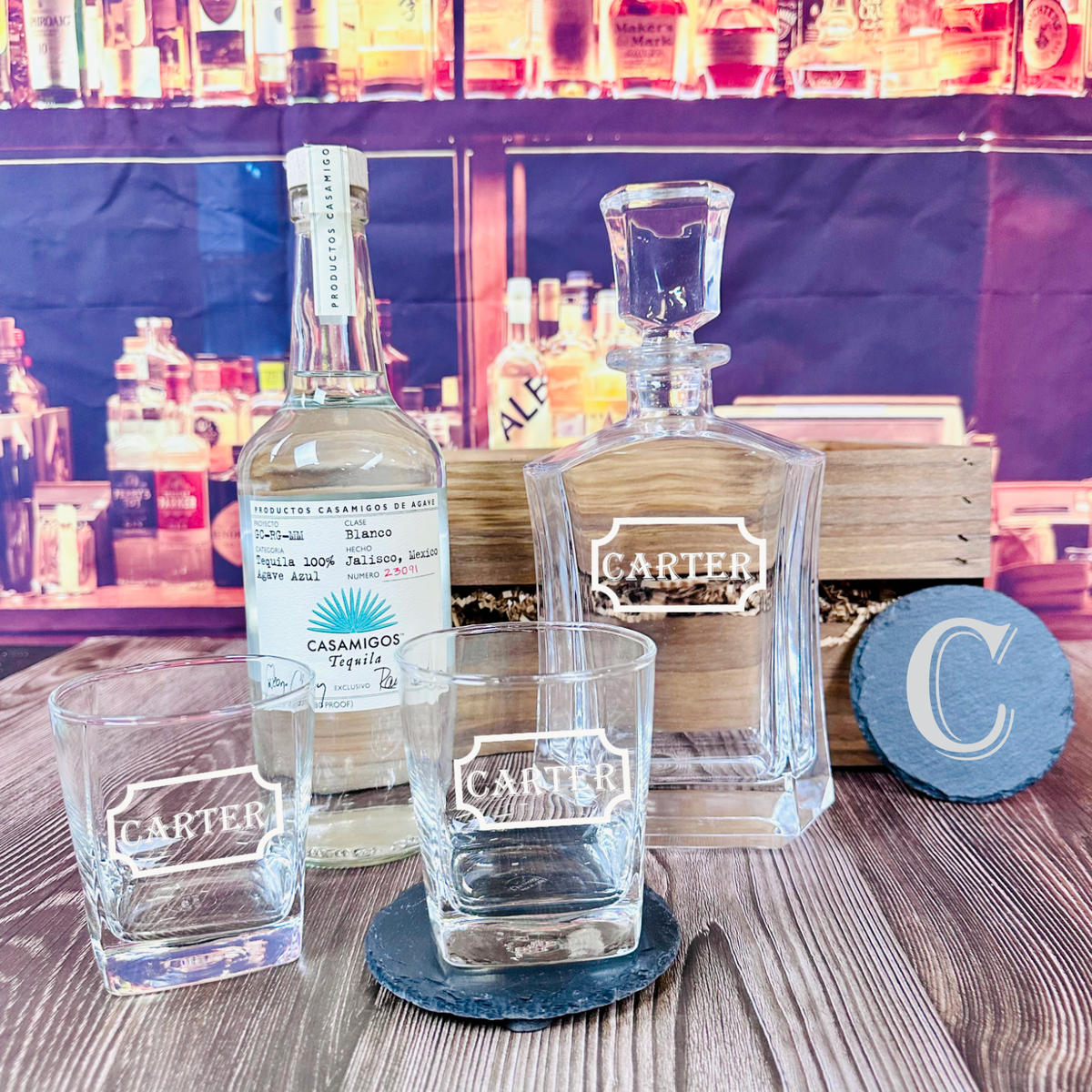 Luxury Casamigos Blanco Tequila Gift Set