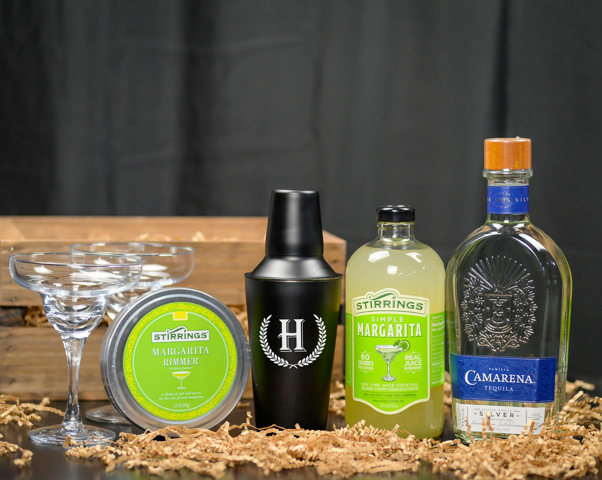 Camarena Silver Tequila Margarita Gift Set