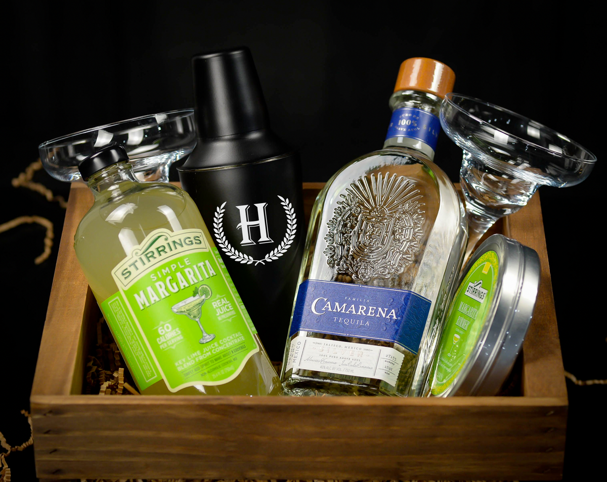 Camarena Silver Tequila Margarita Gift Set