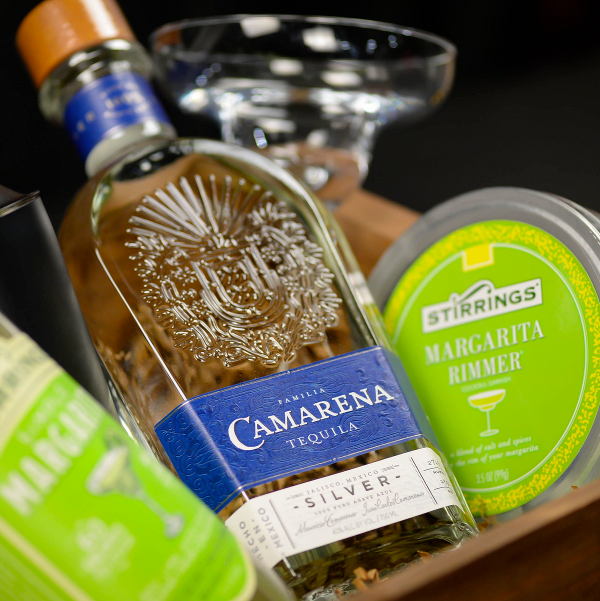 Camarena Silver Tequila Margarita Gift Set