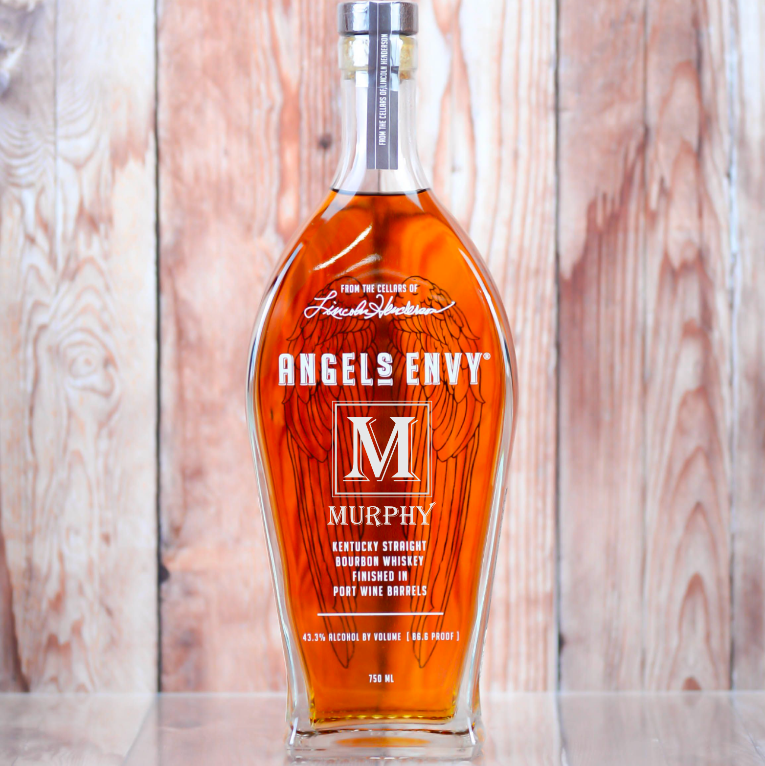 Engraved Angels Envy Personalized Whiskey Bottle