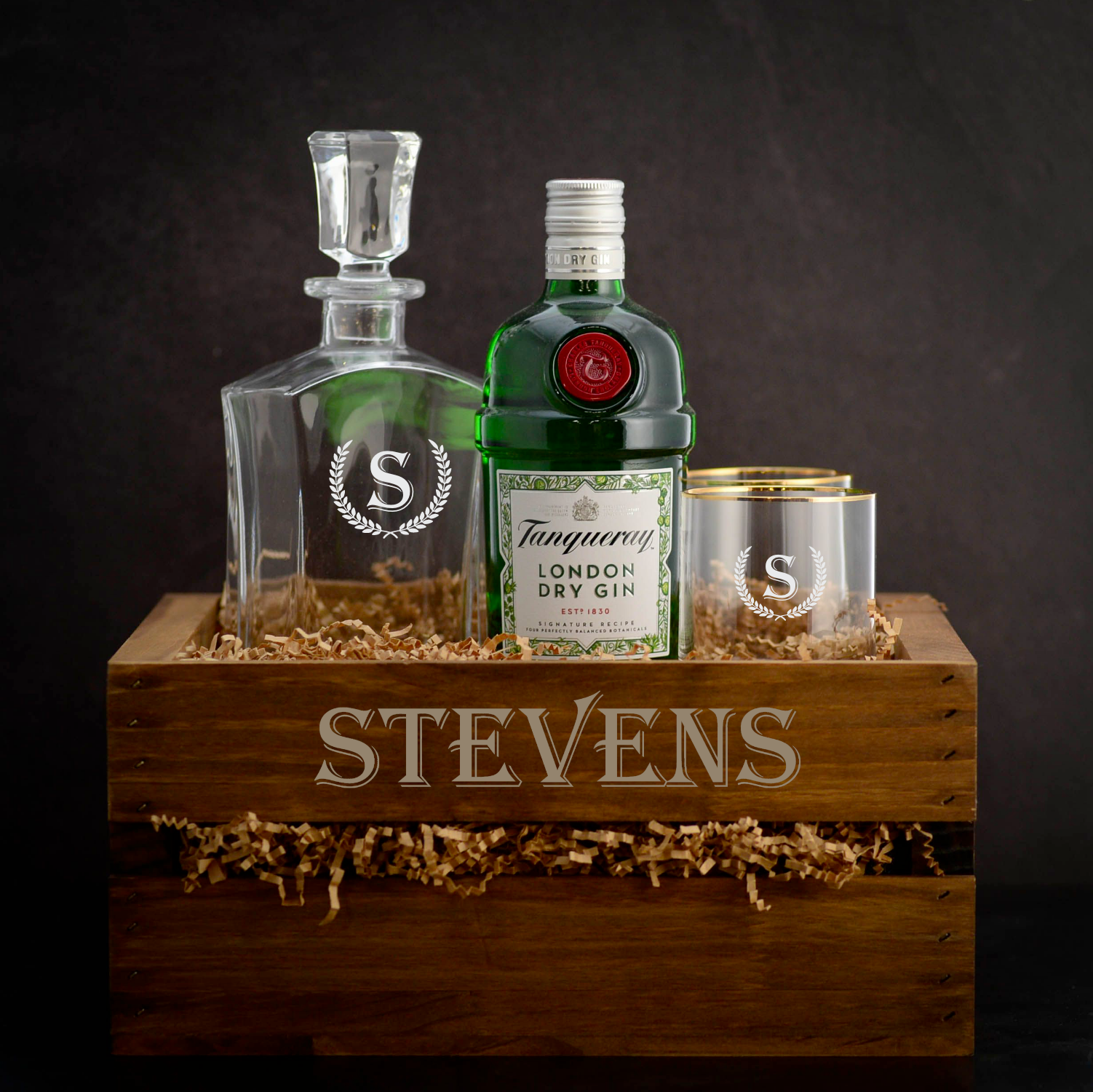 Tanqueray Gin Gift basket; Gin gift set