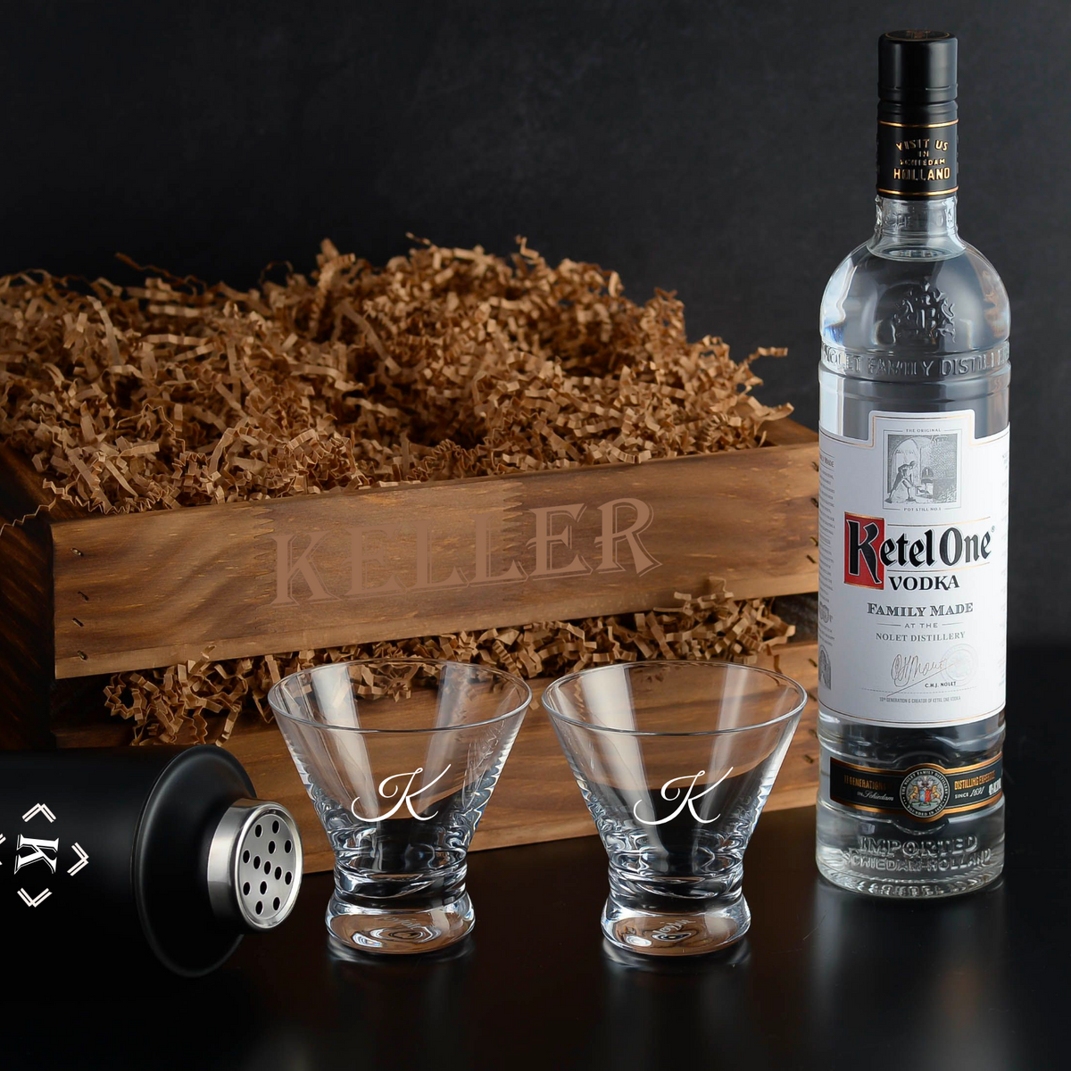 Ketel One Vodka Engraved Gift Set