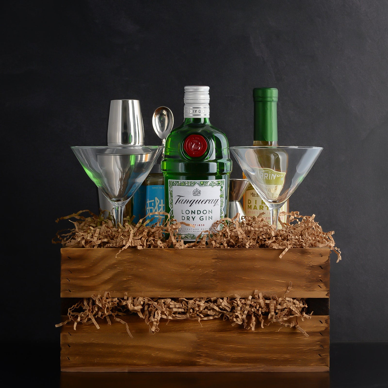 Tanqueray Gin Martini Gift Basket