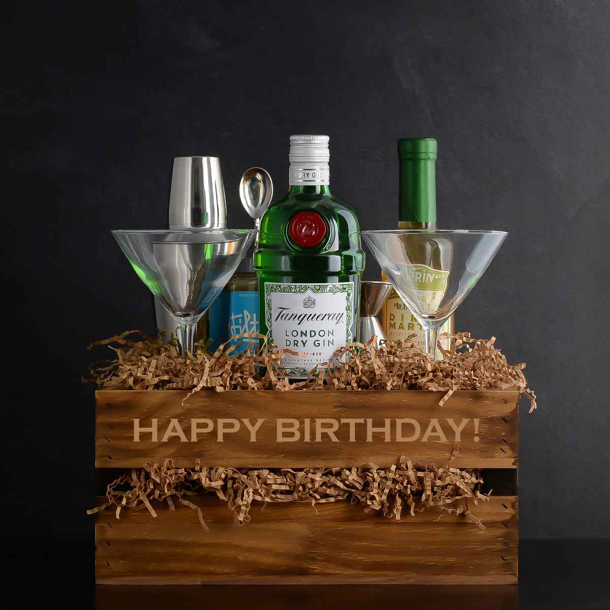 Tanqueray London Dry Gin Filthy Martini Gift Set by Elevated Spirit Shop