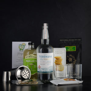 Margarita Gift Set with Teremana Tequila; tequila margarita gift basket