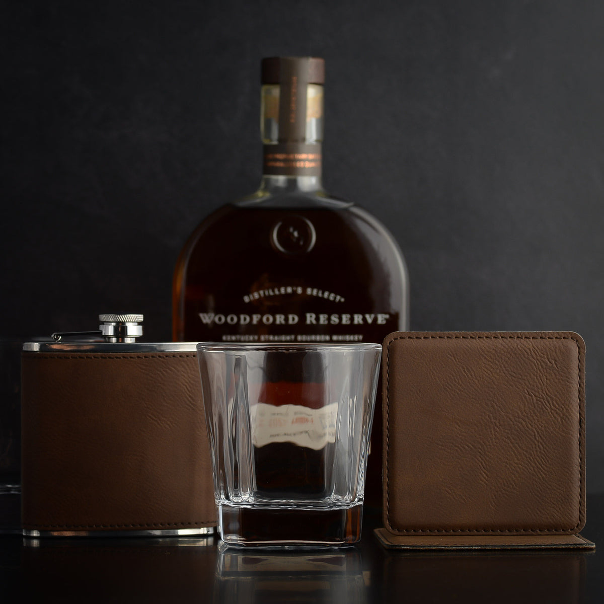 Custom Whiskey Gift Basket Set for clients, corporate events, a thank you, and whiskey lovers